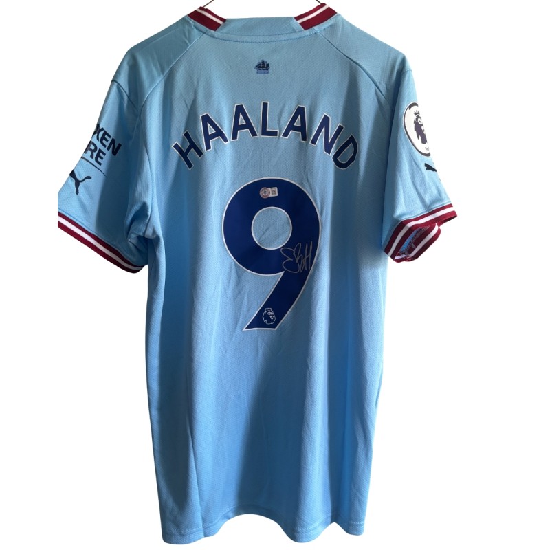 Erling Haaland Signed Manchester City Jersey