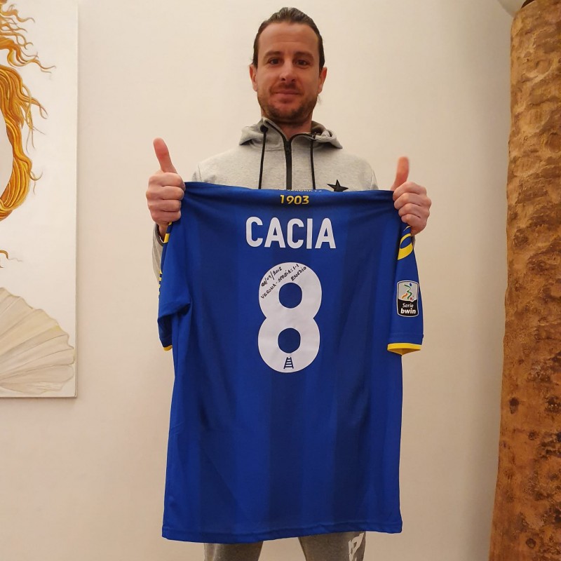 Cacia's Worn and Signed Shirt, Verona-Spezia 2012 
