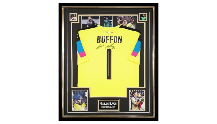 Gianluigi Buffon's Italy Signed and Framed Shirt - Italy Football Icon