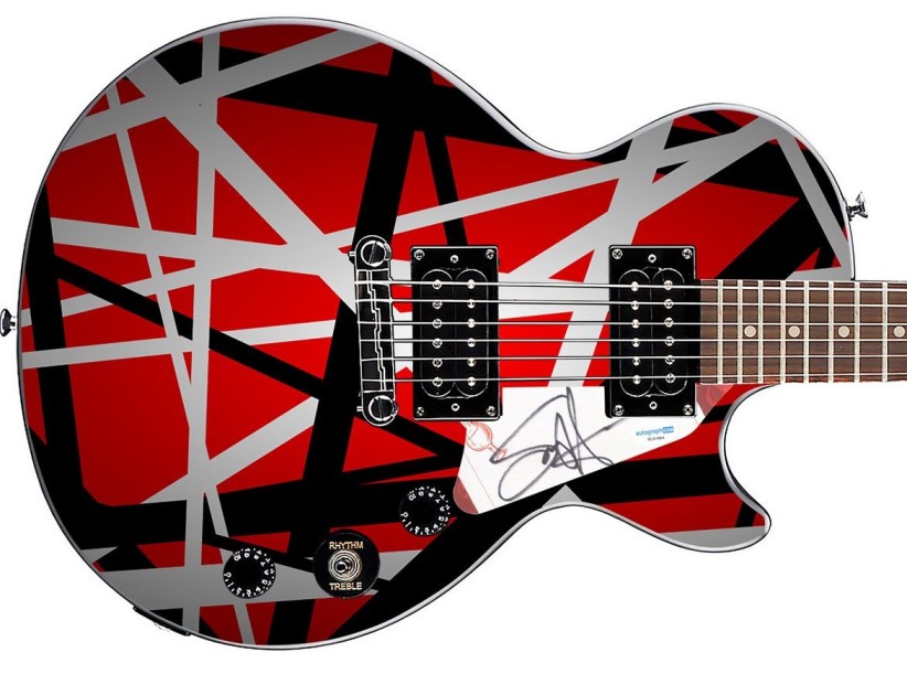 Sammy Hagar Signed Custom Graphics Guitar