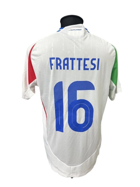 Frattesi's Issued Shirt, Italy vs Belgium Nations League 2024