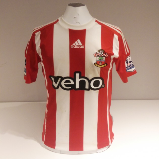 Jordy Clasie's Match Worn Southampton FC 2015/16 Home Shirt - Watford 13/01/16