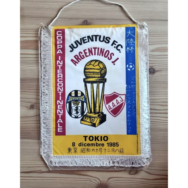 Juventus vs Argentinos' Official Pennant, Intercontinental Cup 1985