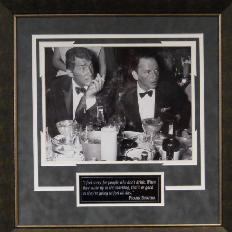 "Drinking Buddies" Vintage Photograph of Frank Sinatra and Dean Martin