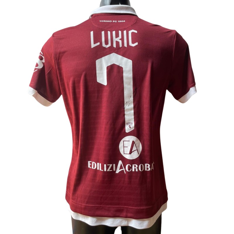 Lukic's Torino Match-Issued Shirt, 2019/20 - Signed with video proof