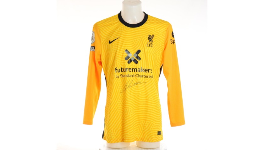 Becker's Liverpool FC Match-Issued and Signed Shirt, Limited Edition 20/21