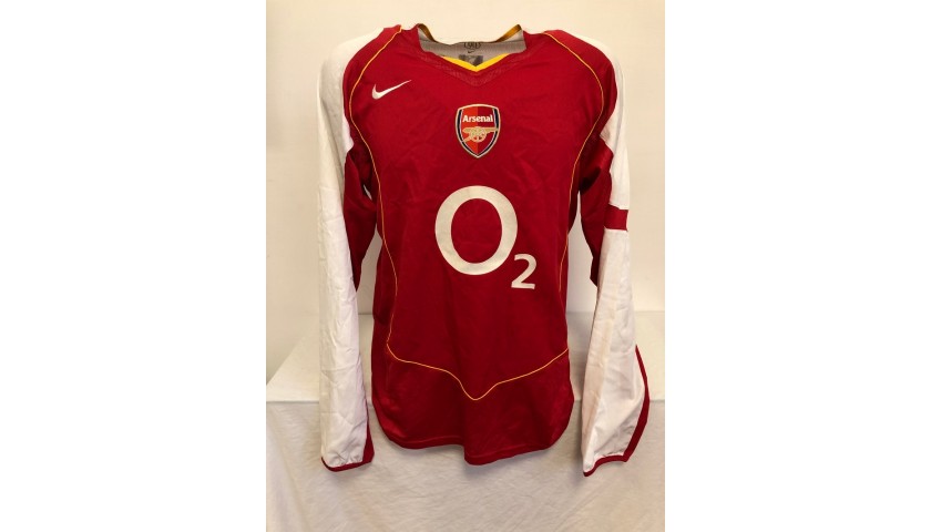 2006 Thierry Henry Team Signed Game Worn Arsenal Jersey from Last, Lot  #81880