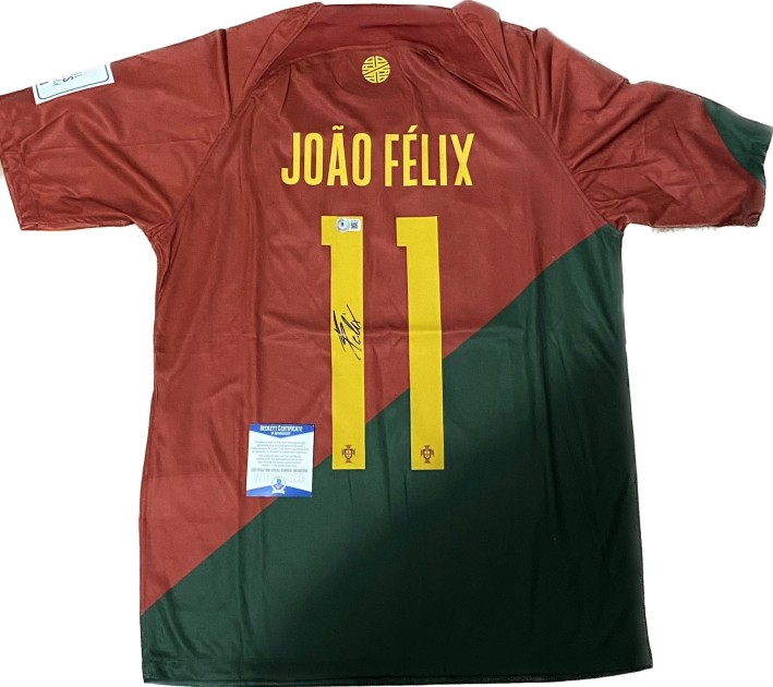 Maglia replica Portogallo Mondiali 2022 firmata da Joao Felix