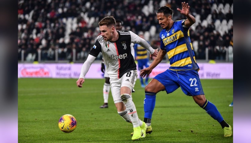Ramsey's Worn and Unwashed Shirt, Juventus-Parma 2020 