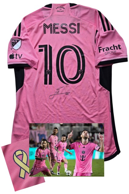 Messi's Signed Match-Issued Shirt, Inter Miami vs Charlotte 2025