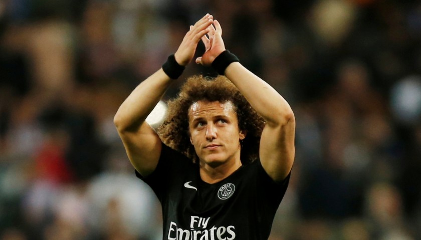 David Luiz's PSG Match-Issue/Worn Ligue One 2015/16 Shirt
