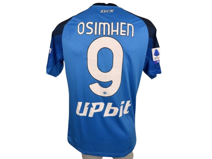 Osimhen's Napoli Match-Issued Shirt, 2022/23