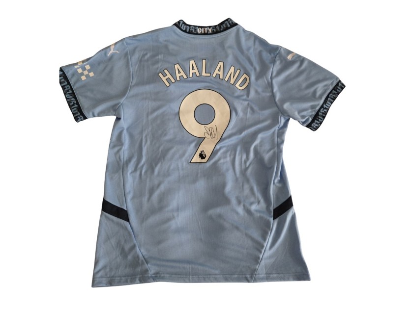 Maglia ufficiale Erling Haaland Manchester City 2024/25 - Autografata