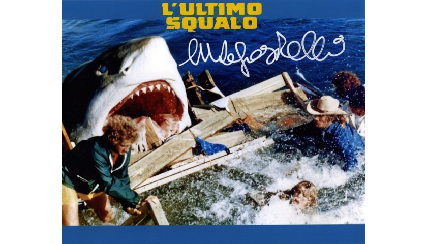 “L'ultimo squalo” - Fotografia autografata da Enzo Castellari