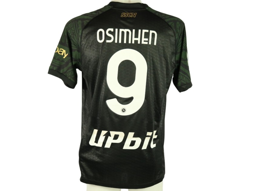 Osimhen's Match-Issued Shirt, Napoli vs Lazio 2023