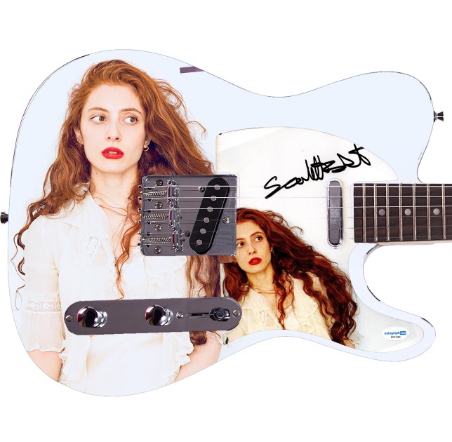 Scarlett Sabet Signed Custom "Catalyst" Graphics Guitar