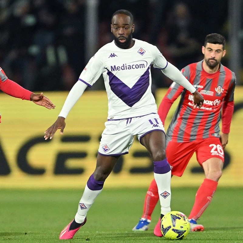 Benassi's Worn and Signed Shirt, Cremonese-Fiorentina Coppa Italia 2023 