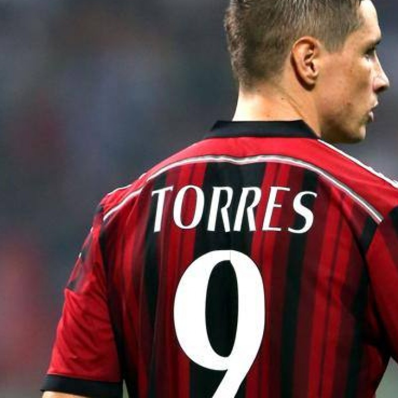 Torres Milan match issued/worn shirt, Serie A 2014/2015