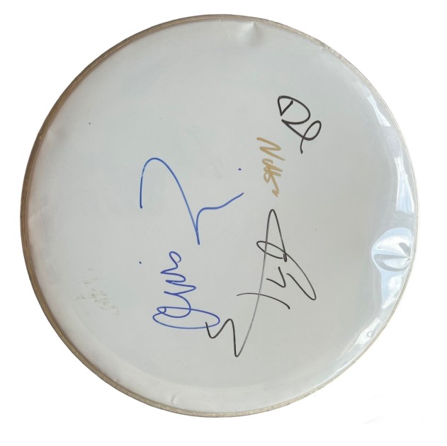 Foo Fighters Signed Drum Skin