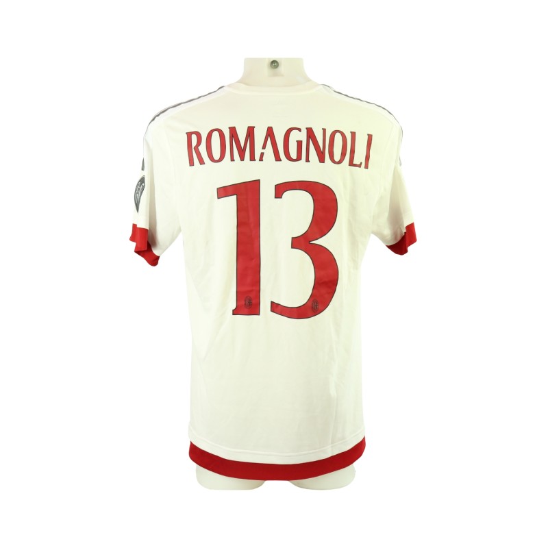 Romagnoli's AC Milan Match-Issued Shirt, 2015/16