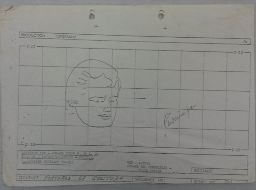 Production Used Storyboard from The Original Superman Film (1978)