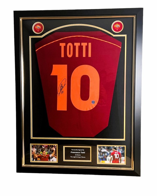 Francesco Totti's AS Roma 1998/1999 Signed and Framed Shirt