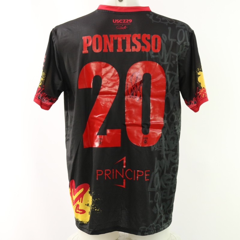 Maglia Pontisso autografata Unwashed Catanzaro vs Brescia, 2024 - Limited Edition