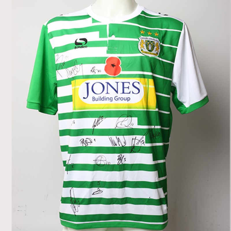 Poppy Shirt Signed by Yeovil Town F.C.