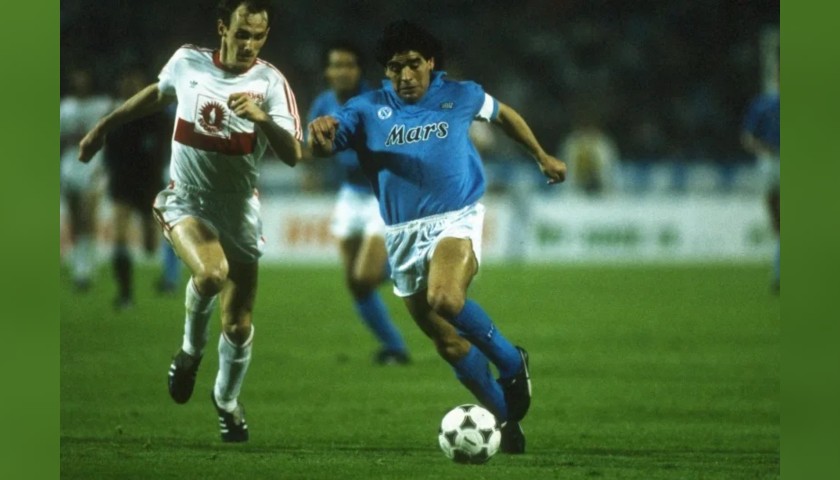 Maradona's Napoli Shirt, Issued/Worn 1989/90 - CharityStars