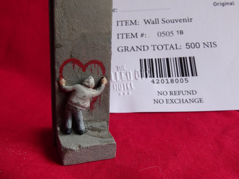 Banksy "Wall Sculpture" from Walled Off Hotel 