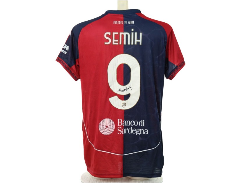 Semih's Signed Unwashed Shirt, Cagliari vs Fiorentina 2025