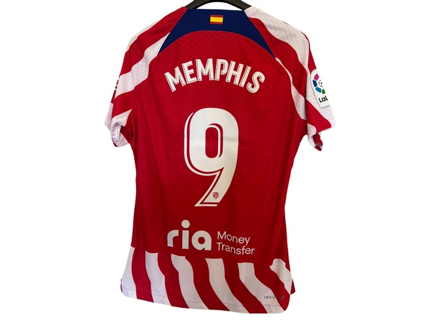 Depay's Atletico Madrid Match Shirt, 2022/23