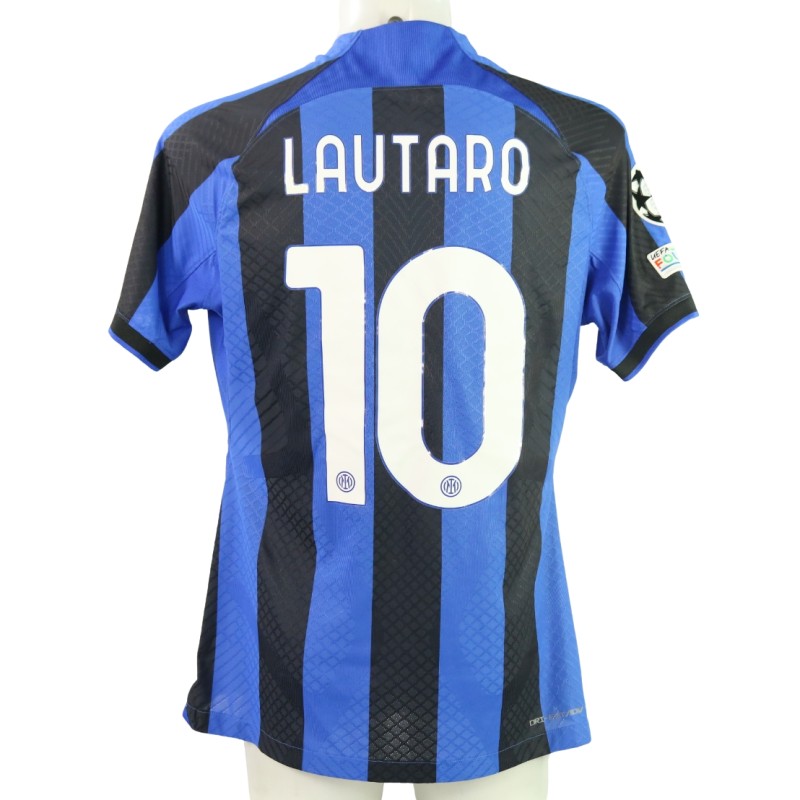 Lautaro Martinez's Issued Shirt, Manchester City vs Inter - UCL Final 2023