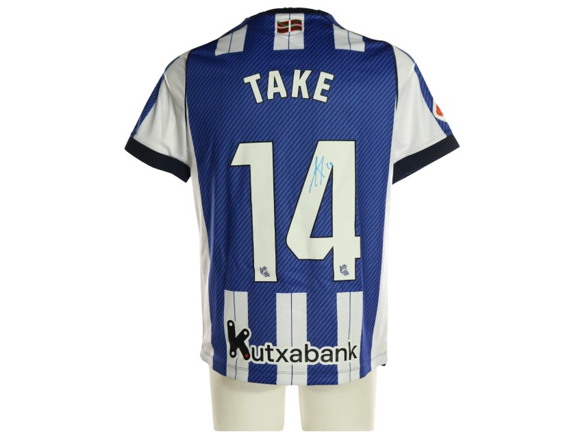 Take's Signed Unwashed Shirt, Real Sociedad vs Real Betis 2026
