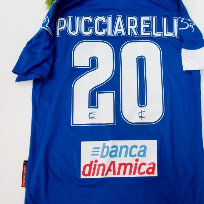 Pucciarelli Empoli match issued/worn shirt, friendly match 2014/2015