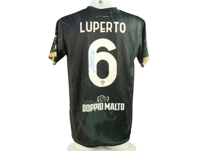 Luperto's Signed Unwashed Shirt, Cagliari vs Napoli 2024