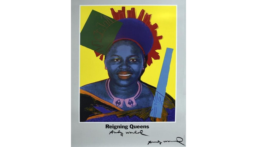 Andy Warhol Queen Ntombi Twala Of Swaziland Signed Lithograph NO RESERVE