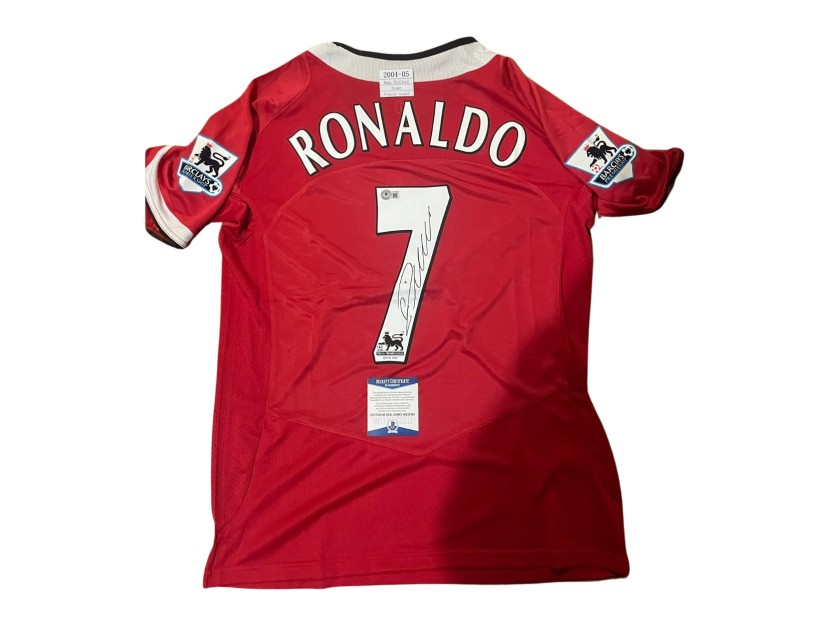 Cristiano Ronaldo Manchester United 2004/05 maglia firmata