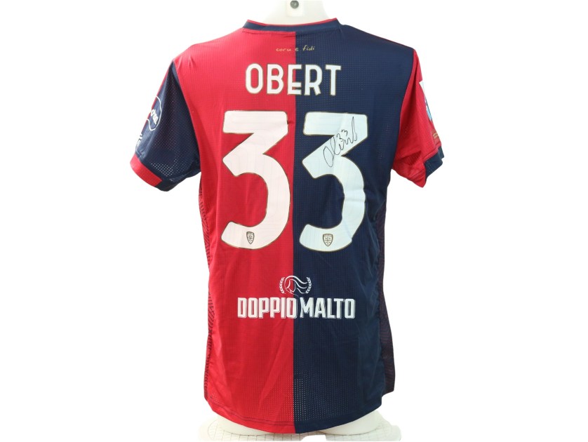 Maglia Obert Unwashed, Cagliari vs Inter 2024 - Autografata