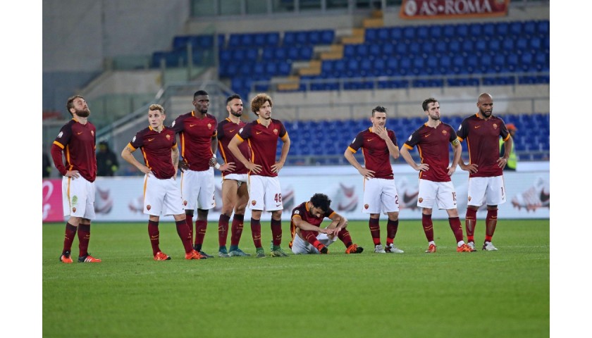 Nainggolan's Match-Issued Shirt, Roma-Spezia 2015