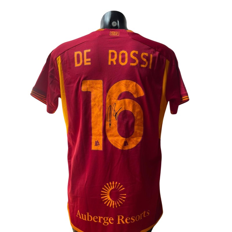 Maglia ufficiale De Rossi Roma, 2023/24 - Autografata con videoprova