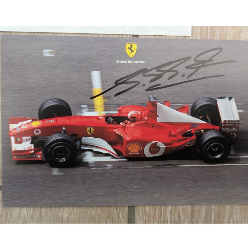 Photograph - Signed by Michael Schumacher