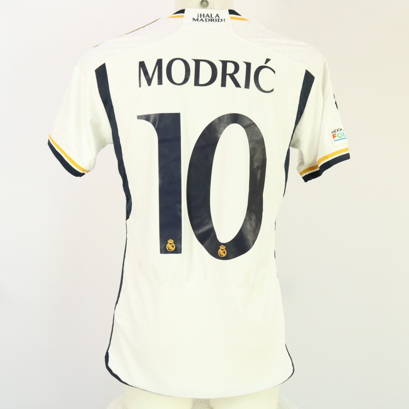 Modric's Real Madrid Match-Issued Shirt, UCL 2023/24 