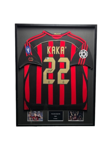 Kaka's AC Milan 2006/07 Signed And Framed Shirt
