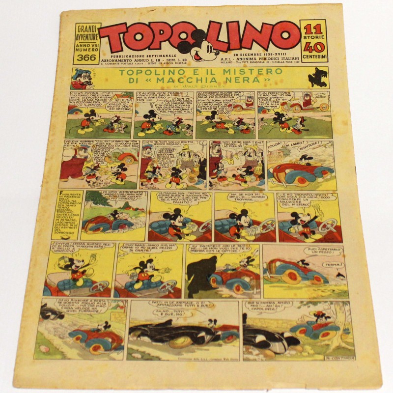 Topolino (Mickey Mouse), 1939 - Issue 366