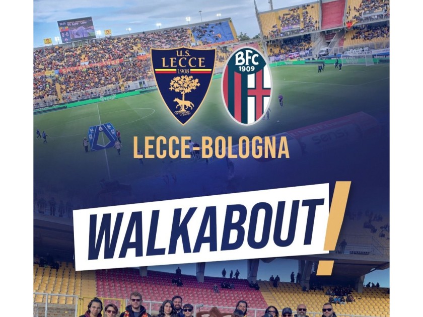 Watch Lecce vs Bologna + Walkabout + Post-match photos and autographs