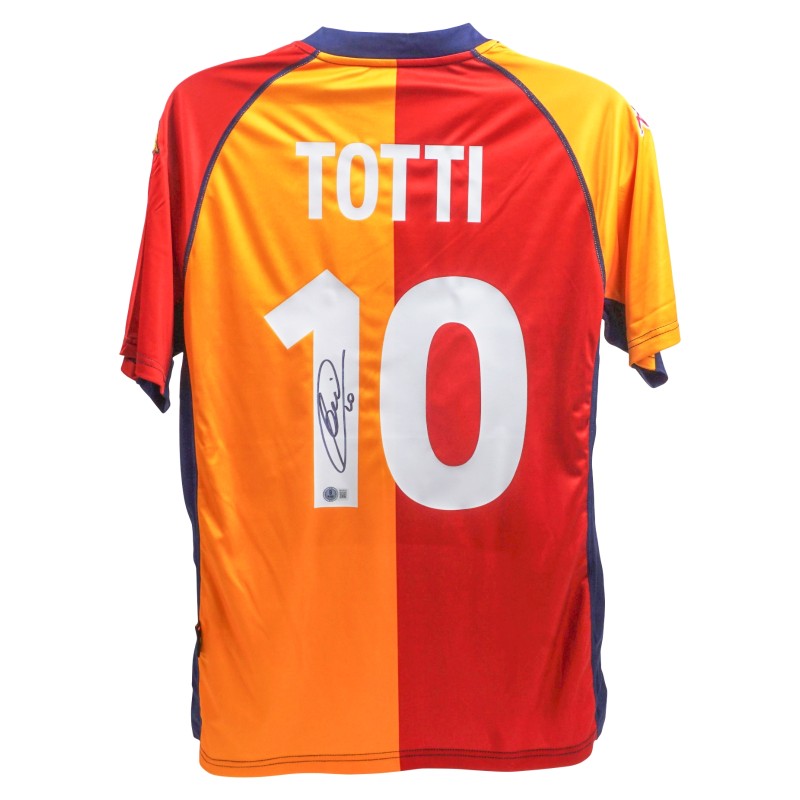 Replica della maglia dell'AS Roma firmata da Francesco Totti