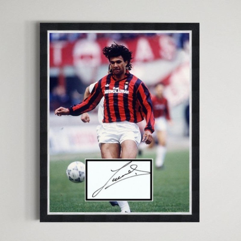 Ruud Gullit's AC Milan Signed Display