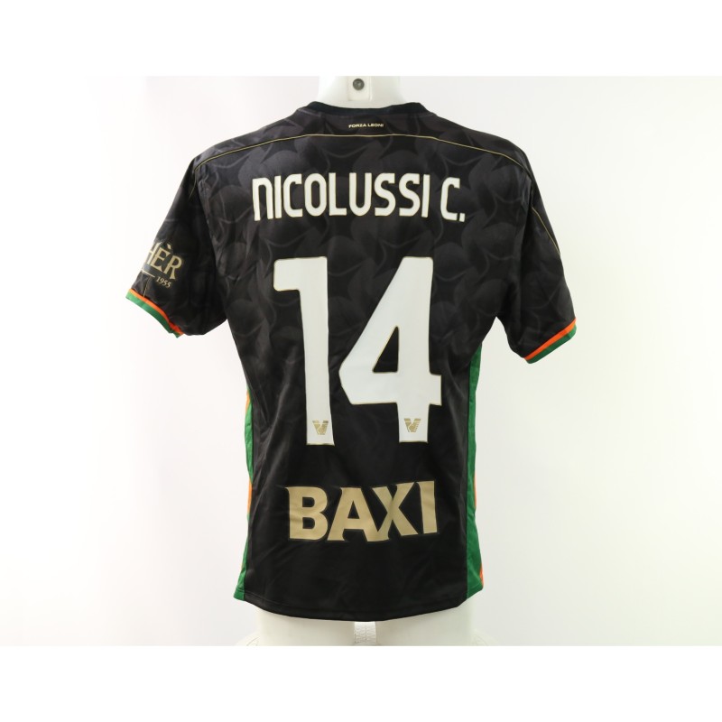 Nicolussi's Venezia vs Lazio Unwashed Shirt, 2025