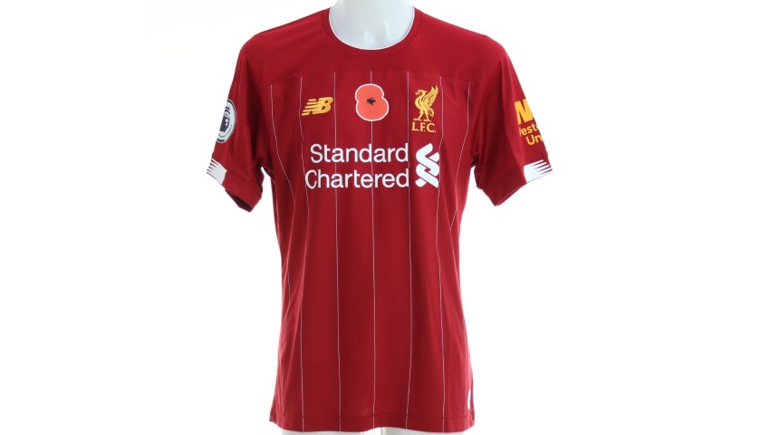 Firmino's Poppy Match Shirt, Liverpool-Man City 2019